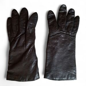 Fownes Women's Brown Leather Cashmere Lined Gloves 6-1/2